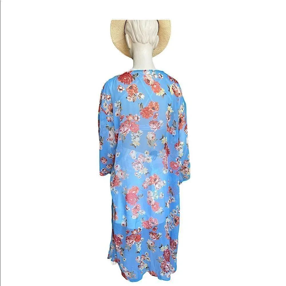 NWT Lucky Brand Floral Kimono Duster - Picture 12 of 16